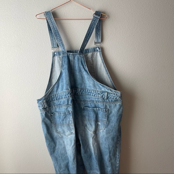 City Chic Over it all Overalls denim with distressing - Picture 9 of 11